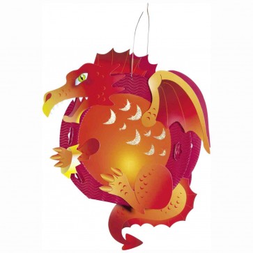Folia - Laternen Bastelset - Drache - 23x33cm