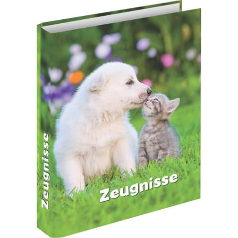 RNK Verlag - Zeugnisringbuch Hund & Katze - A4, 4 Ring-Mechanik