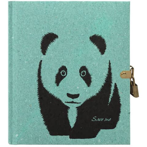 Pagna® - Tagebuch Save me - Panda, 128 Seiten, blanko