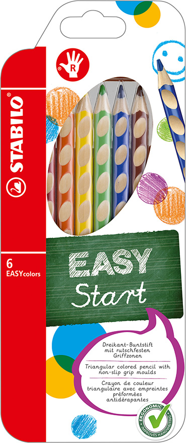 Stabilo - EASYColor - ergonomische Buntstifte - 6er Etui