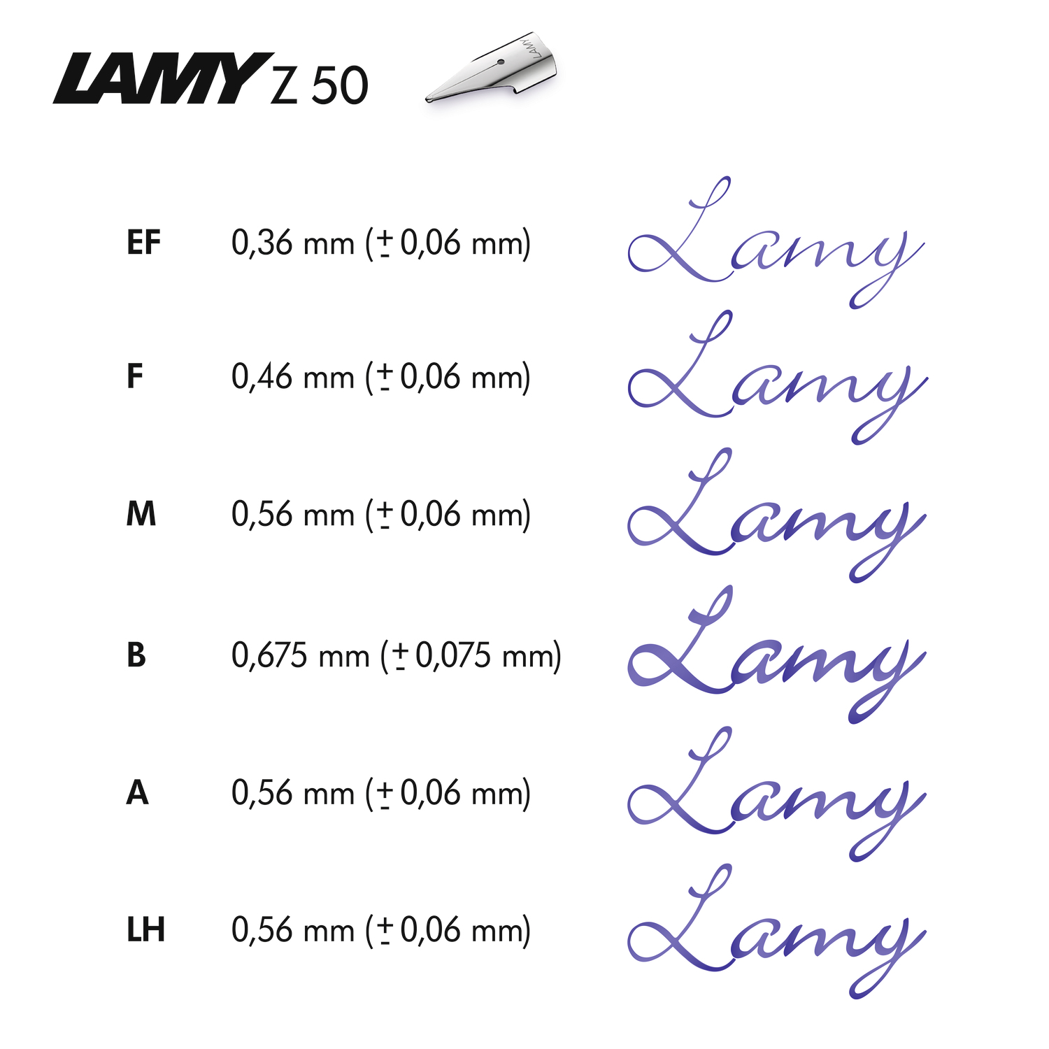 LAMY - Ersatzfeder Z 50 - schwarz