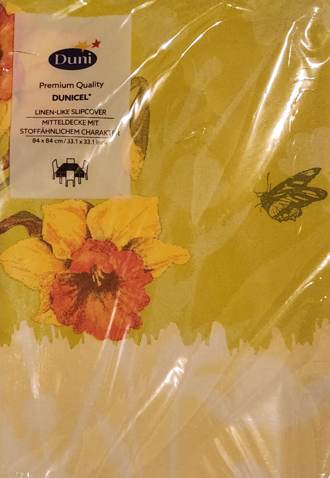 Dunisilk - Mitteldecke 84 x 84 cm Spring Flowers