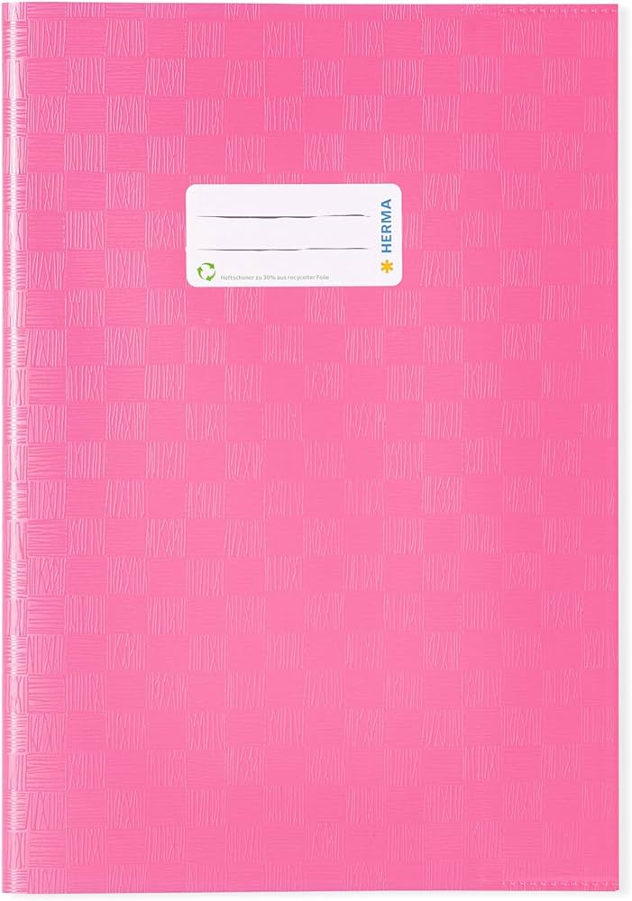 Herma - Heftumschläge A4 - Plastik - Rosa