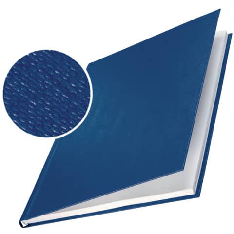 Leitz - 7390 Bindemappe impressBIND - Hard Cover, A4, 3,5 mm, 10 Stück, blau