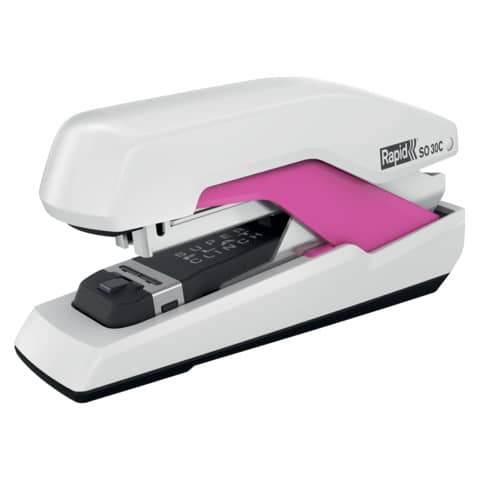 Rapid® - Heftgerät Supreme SO30C - Metall, 30 Blatt, weiß/pink