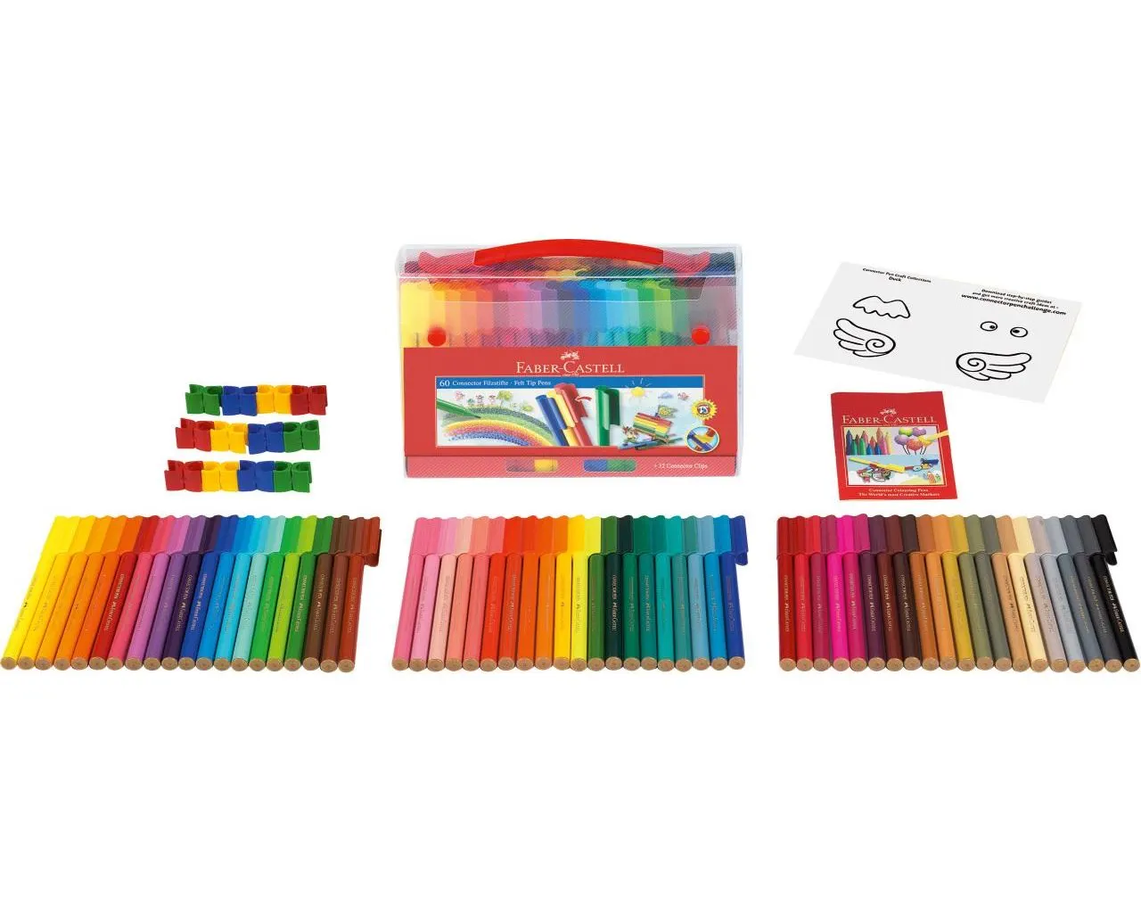 Faber-Castell - Connector Filzstift - Set Koffer 