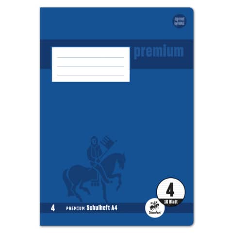 Staufen® - Heft PREMIUM LIN 4 - A4, 16 Blatt, 90 g/qm, PREMIUM LIN iert