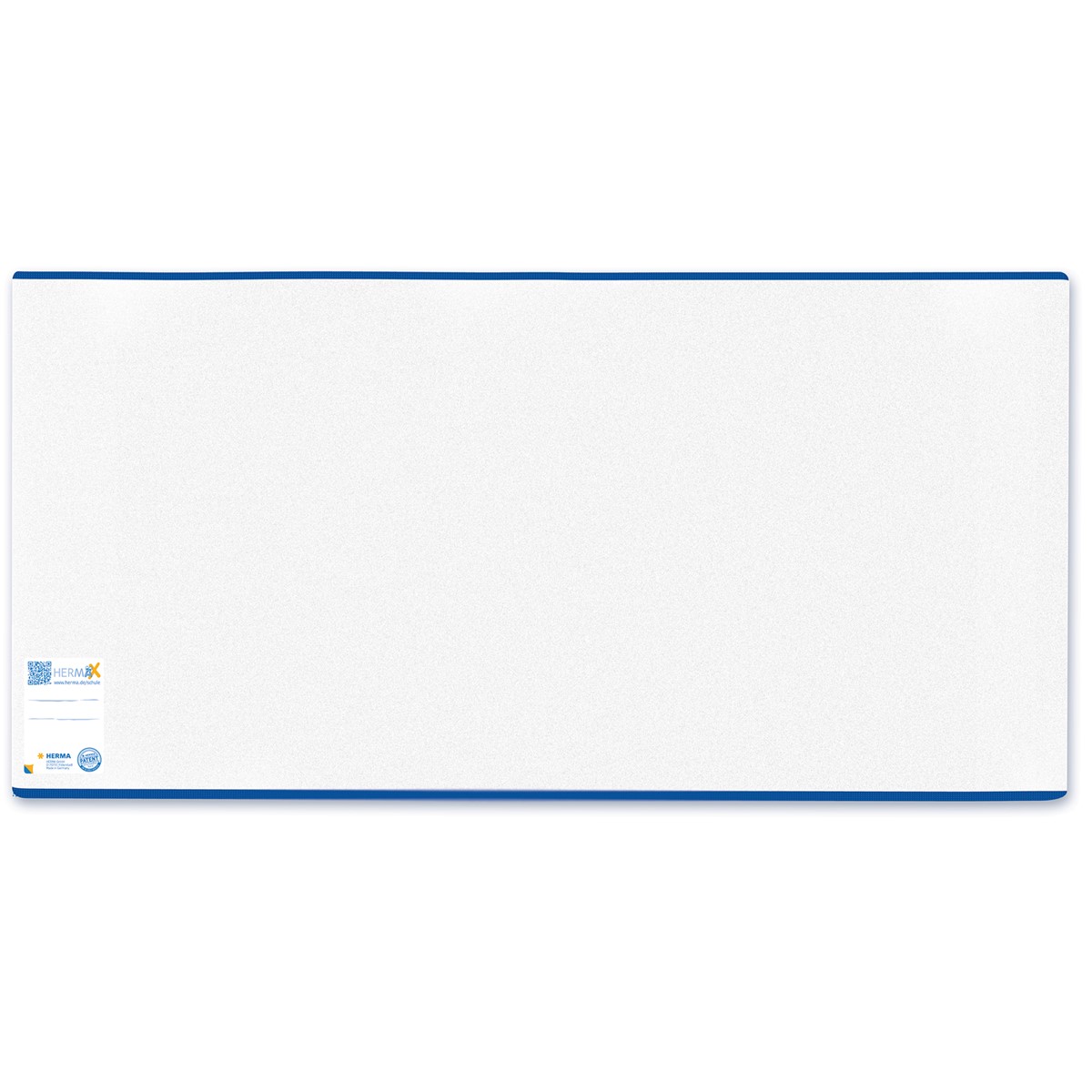 Herma - Buchschoner 240 mm x 440 mm, transparent, mit blauem Rand 