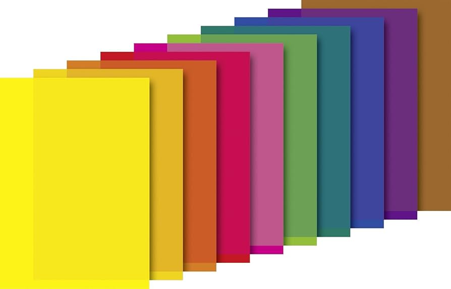 Heyda - Transparentpapier - Bunt - 10 Farben Heyda - Transparentpapier - Bunt - 10 Farben