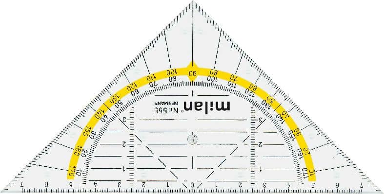 Milan - Geodreieck 14 cm - ohne Griff