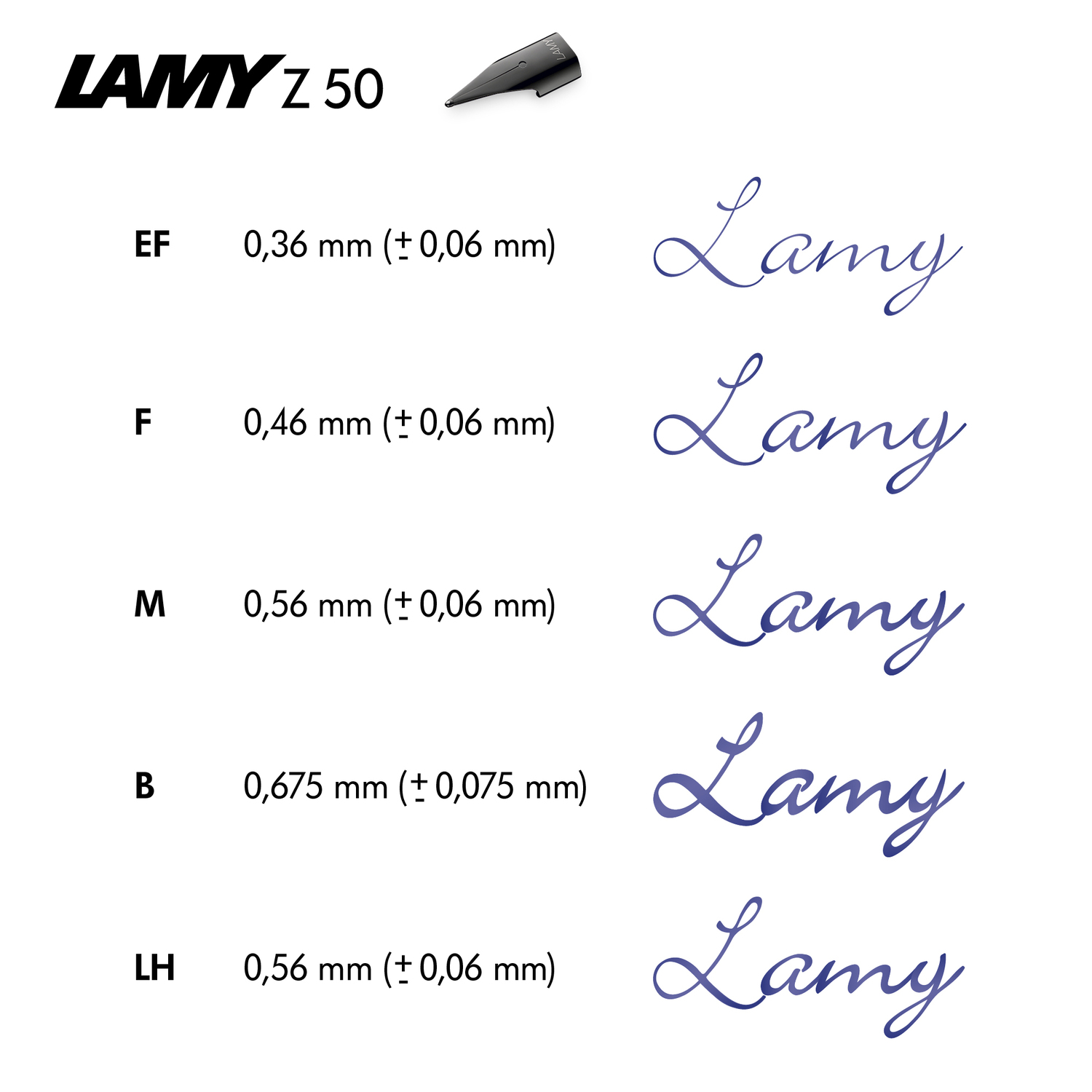 LAMY - Ersatzfeder Z 50 - schwarz