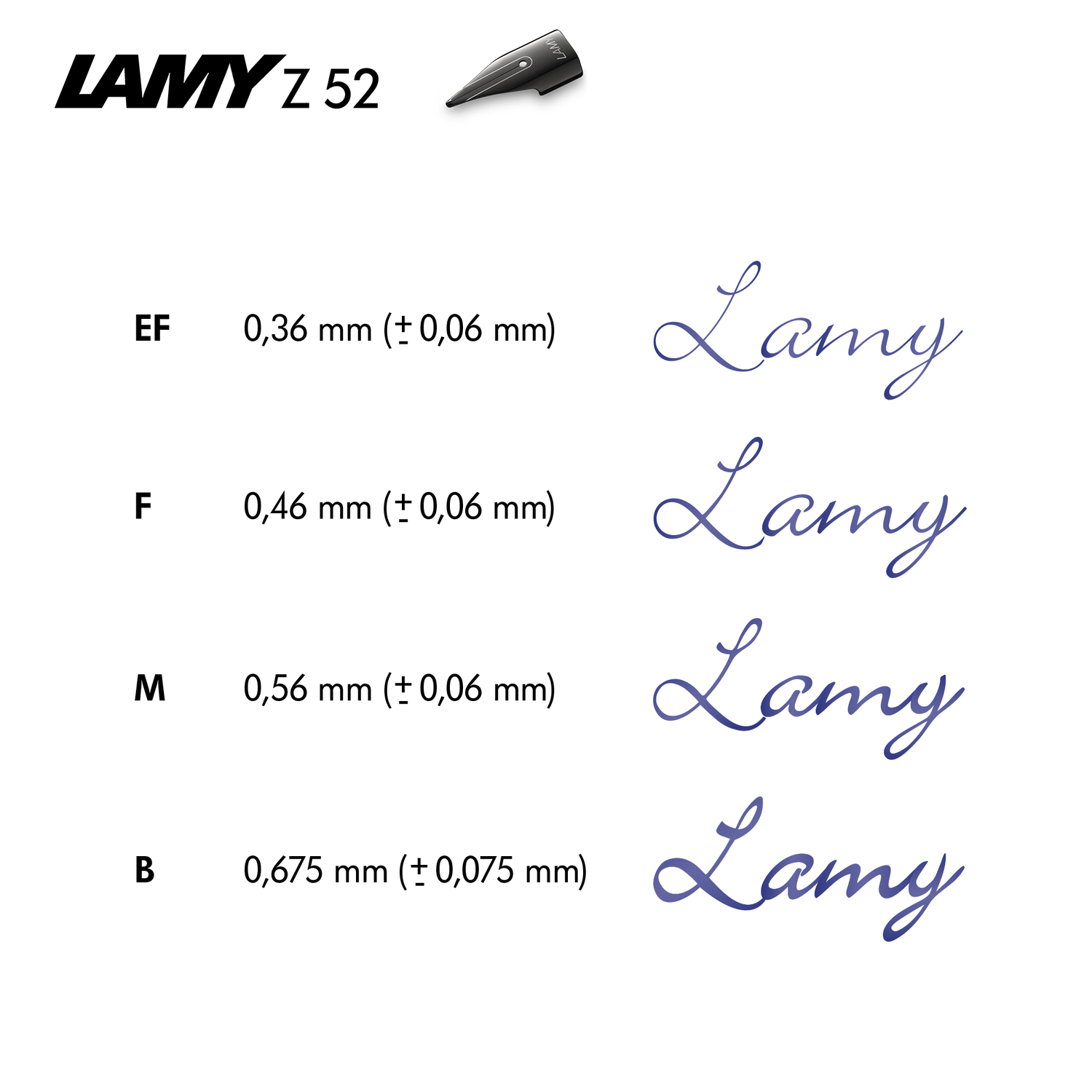 LAMY - Ersatzfeder Z 52 Lx - schwarz