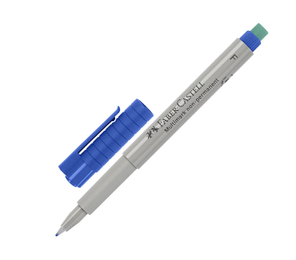 Faber -Castell - Fineliner Multimark - non-permanent - F - Blau