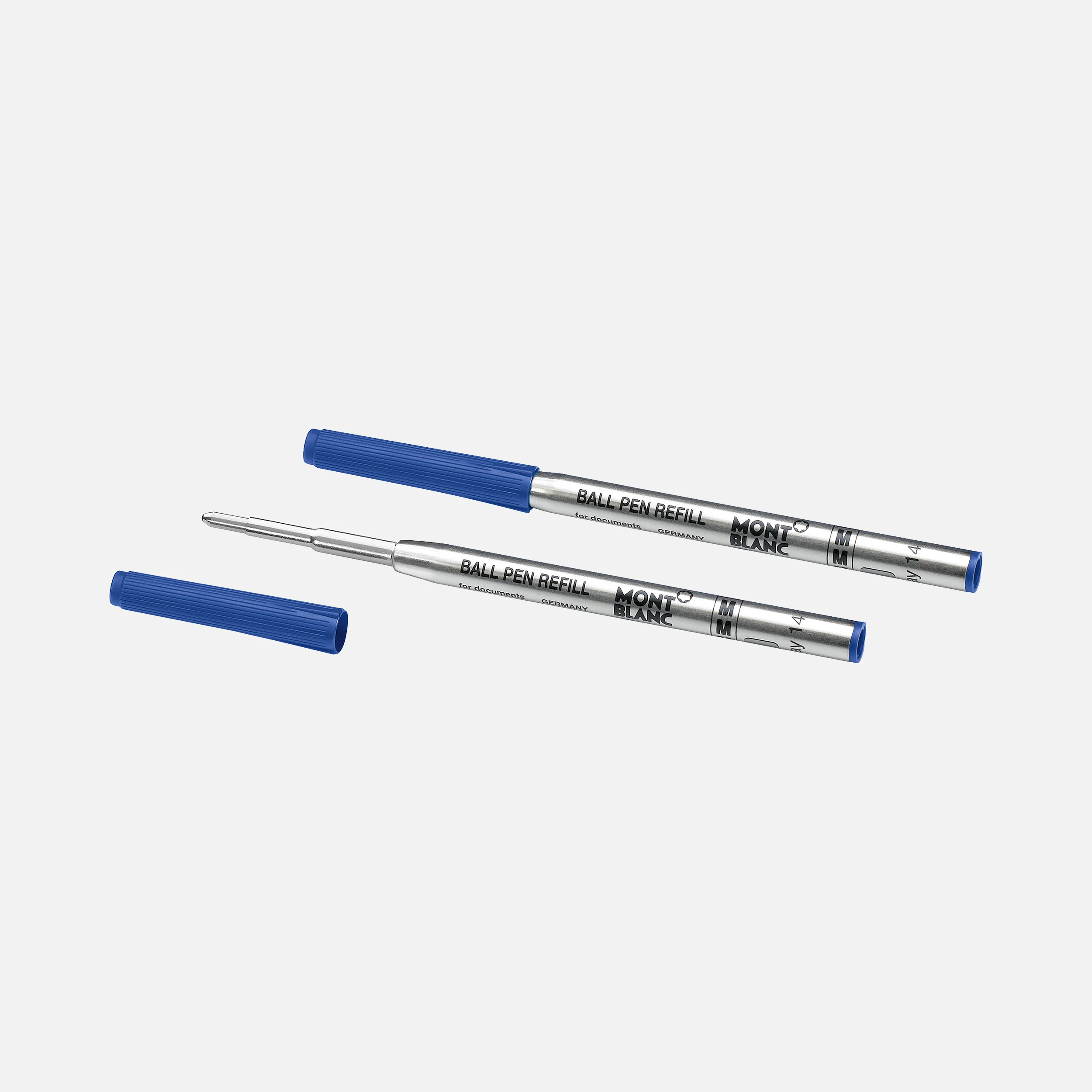 Montblanc - 2 Kugelschreiberminen - Mittelbreit - Royal Blue