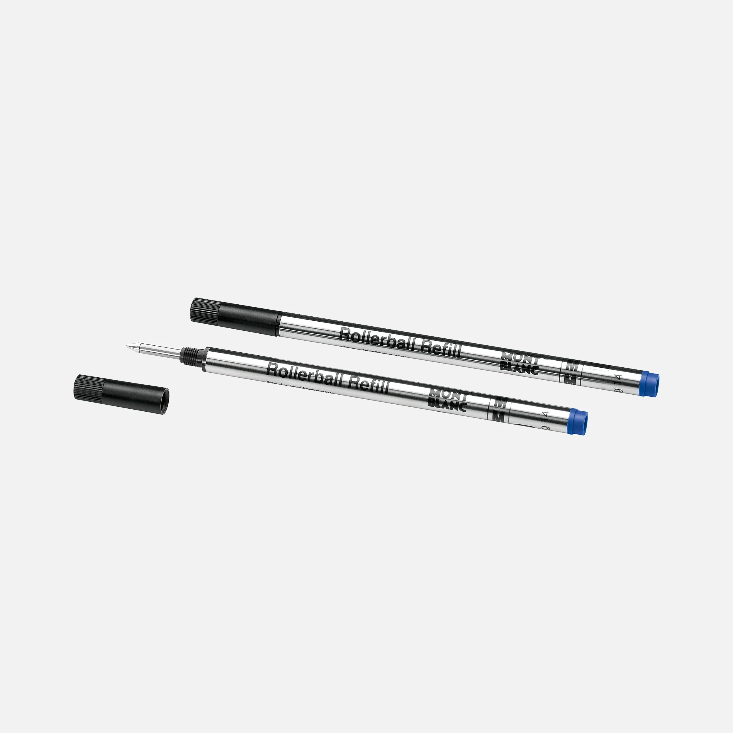 Montblanc - 2 Rollerball-Minen - Mittelbreit - Royal Blue