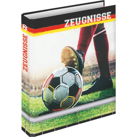 RNK Verlag - Zeugnisringbuch Fußballfieber - A4, 4 Ring-Mechanik