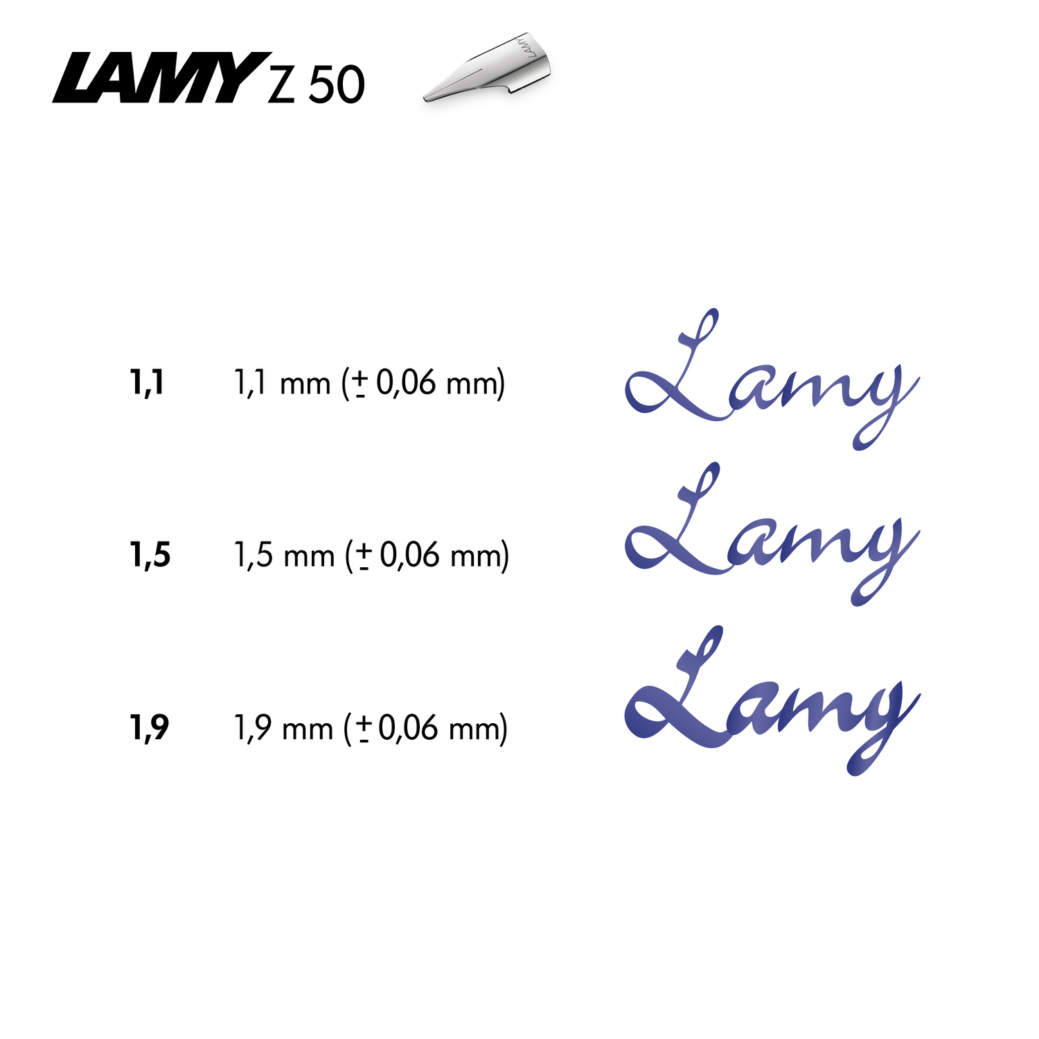 LAMY - Ersatzfeder Z 50 joy - silber