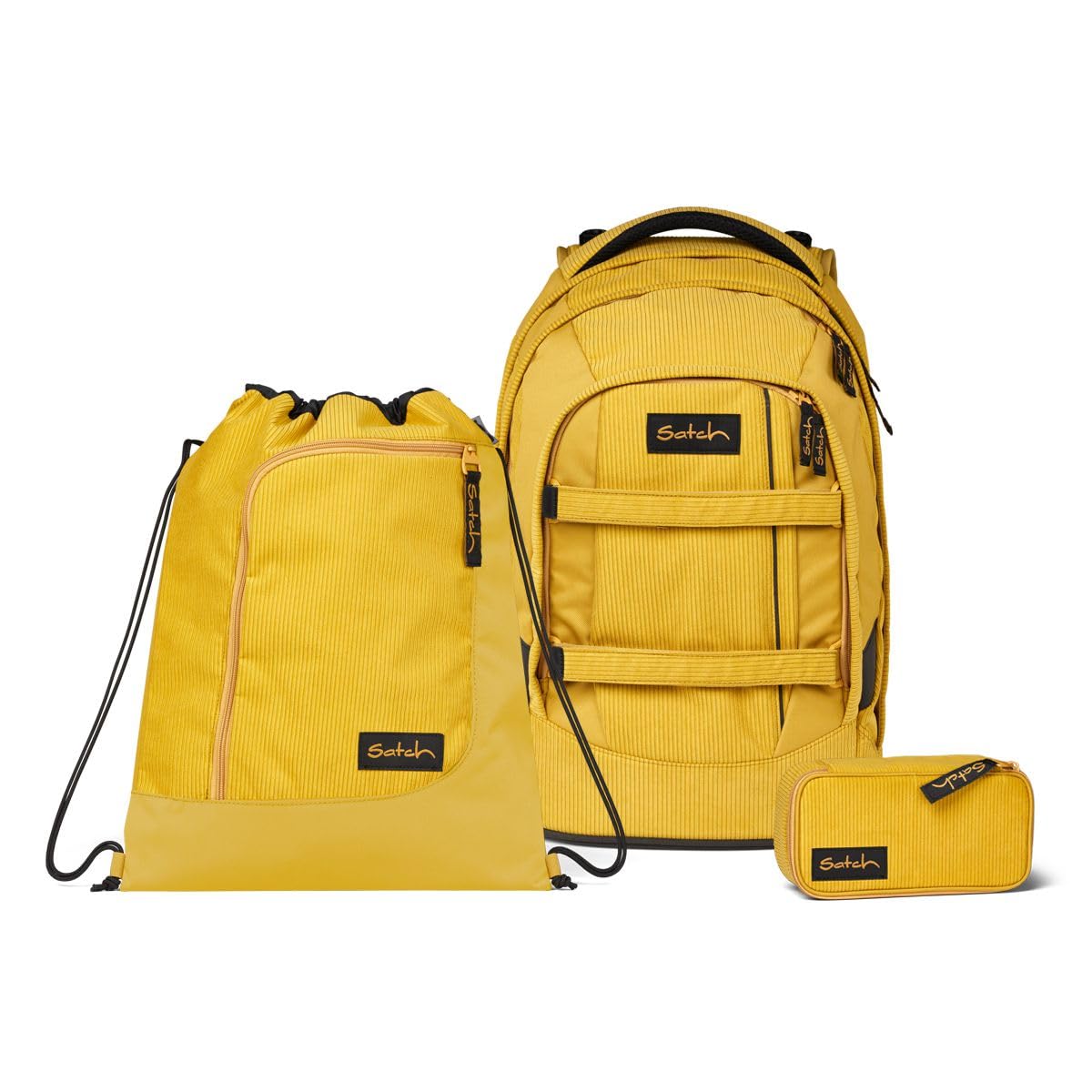 satch - pack Schulrucksack - Heritage Cord Set - Retro Honey