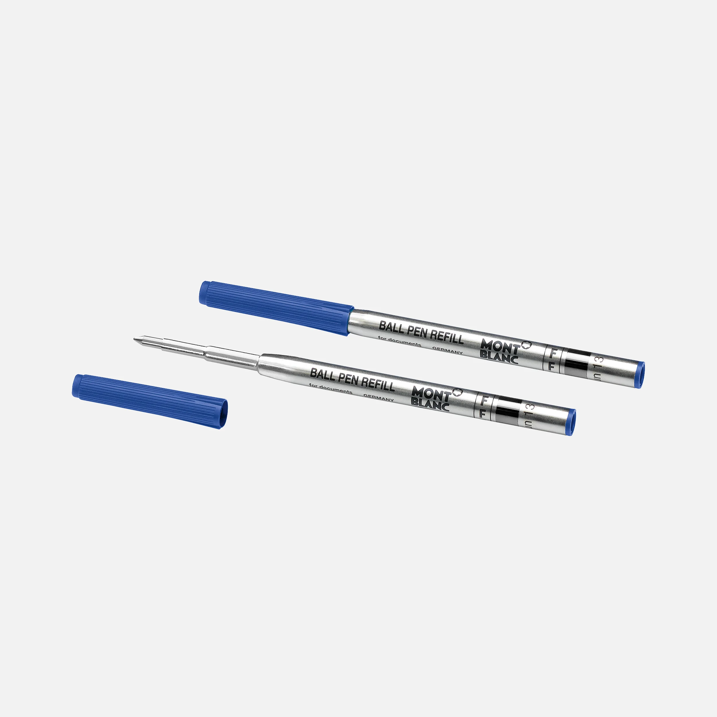 Montblanc - 2 Kugelschreiberminen - Fein - Royal Blue