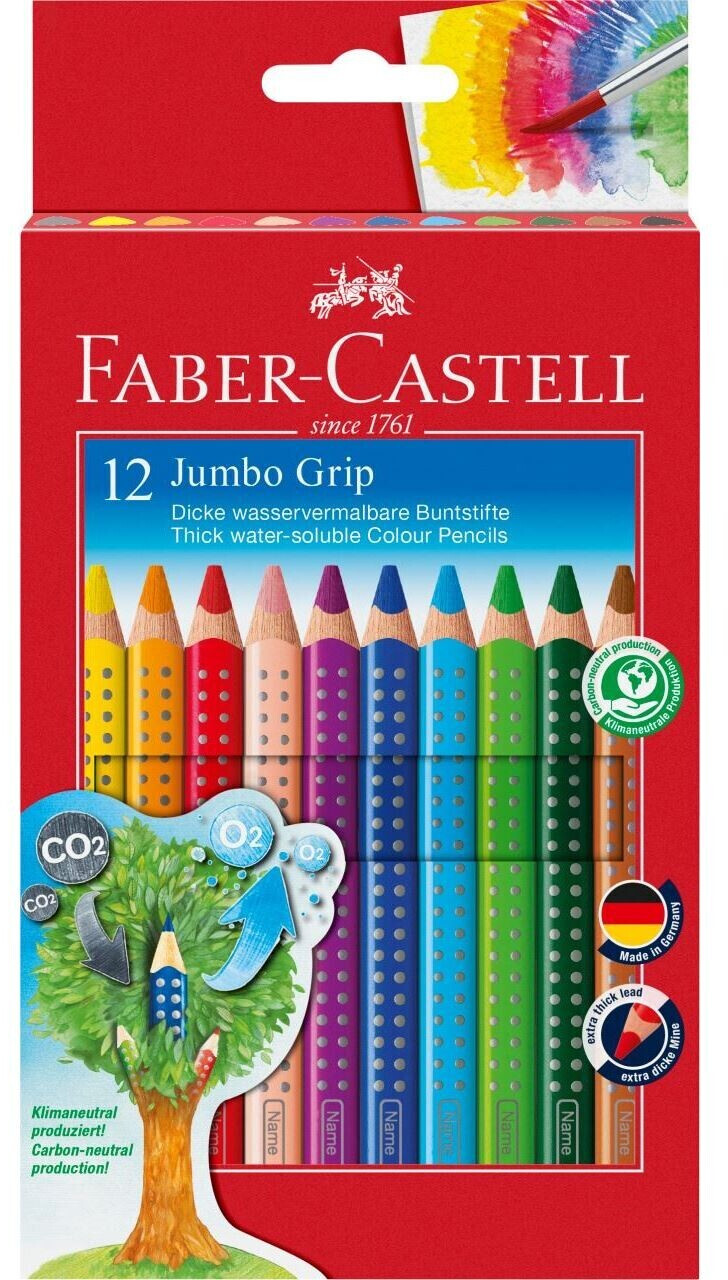 Faber-Castell - Jumbo Grip Buntstift - 12er Kartonetui*