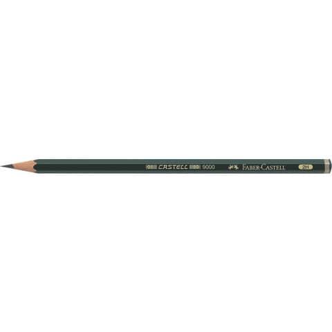 Faber-Castell - Bleistift CASTELL® 9000 - 2H, dunkelgrün
