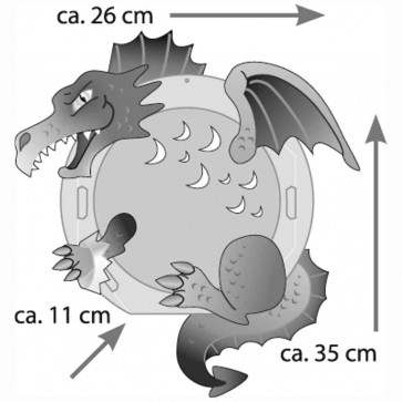 Folia - Laternen Bastelset - Drache - 23x33cm
