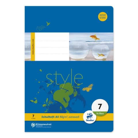 Staufen - Ursus Basic - Heft LIN7 - A5, 16 Blatt, 80 g/qm, kariert