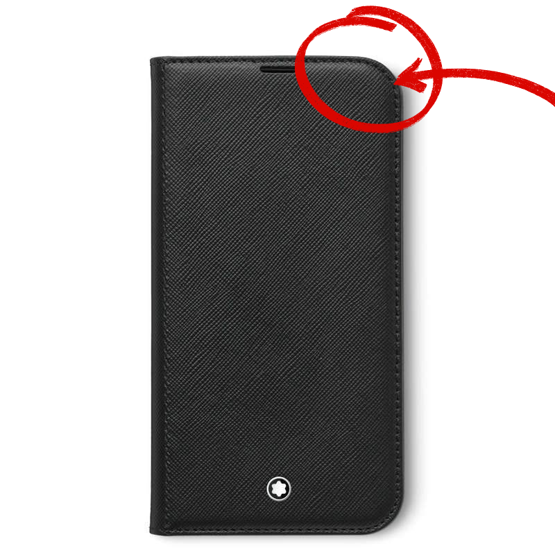 Montblanc - Handyhülle für iPhone 13 Pro - Schwarz zum klappen*
