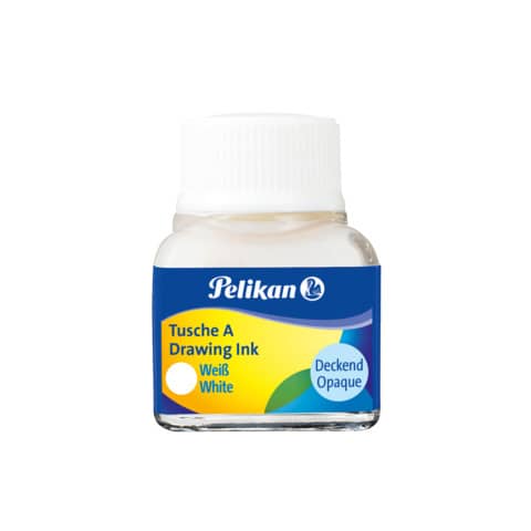 Pelikan® - Tusche A 523 - 10 ml Glas, weiß