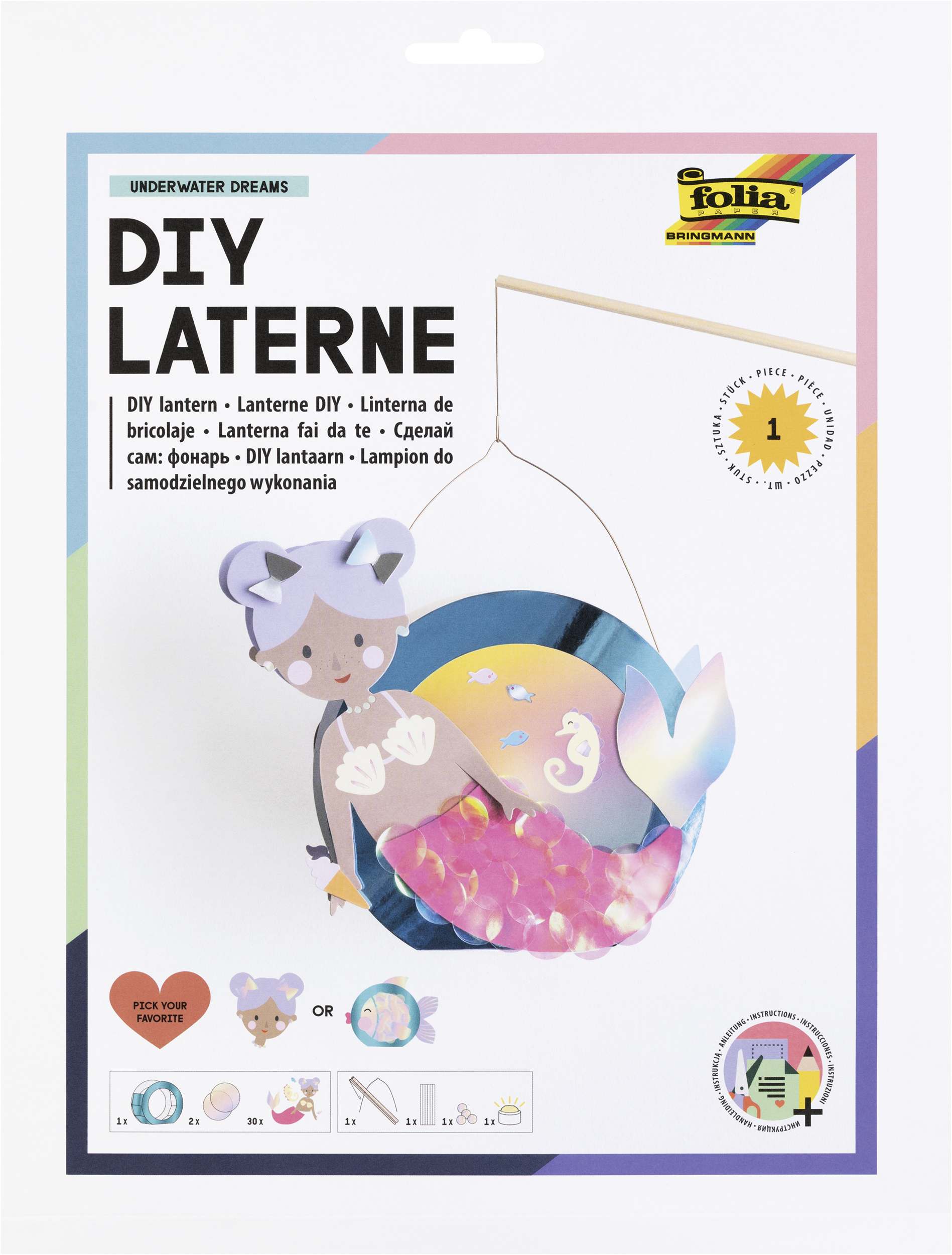 Folia - Laternen Bastelset - Unterwasser