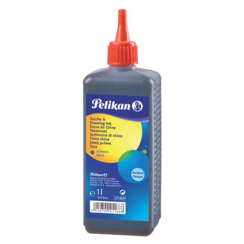 Pelikan® - Tusche A - Farbe 17 schwarz, 1 Liter Nachfüllflasche