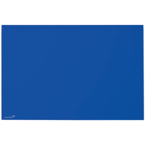 Glasboard, blau, 100 x 150 cm, Wandmontage