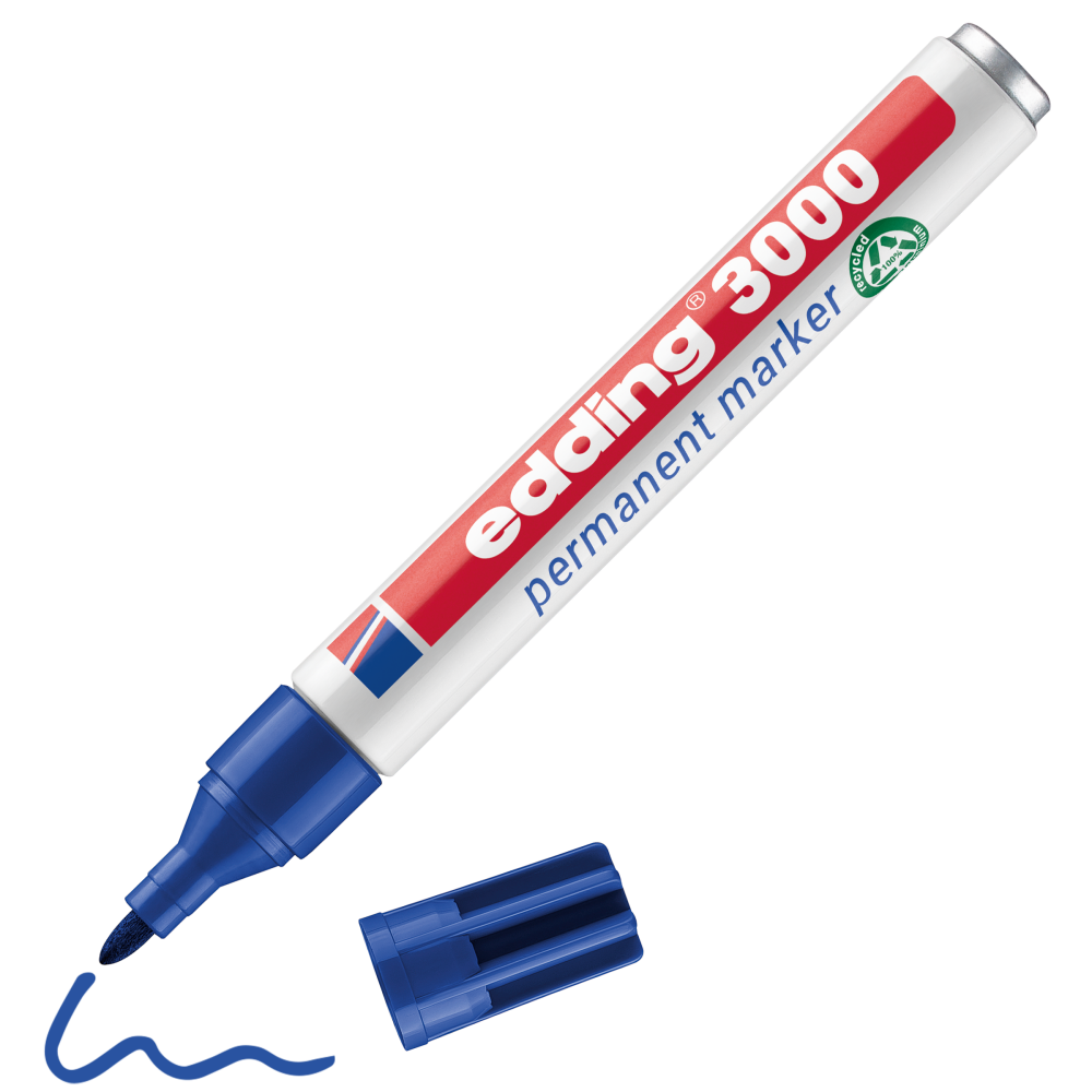 edding - Permanentmarker  3000 - blau