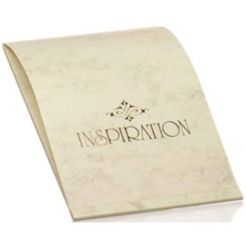Rössler Papier - Briefblock Inspiration - A4, 40 Blatt, chamois marmora
