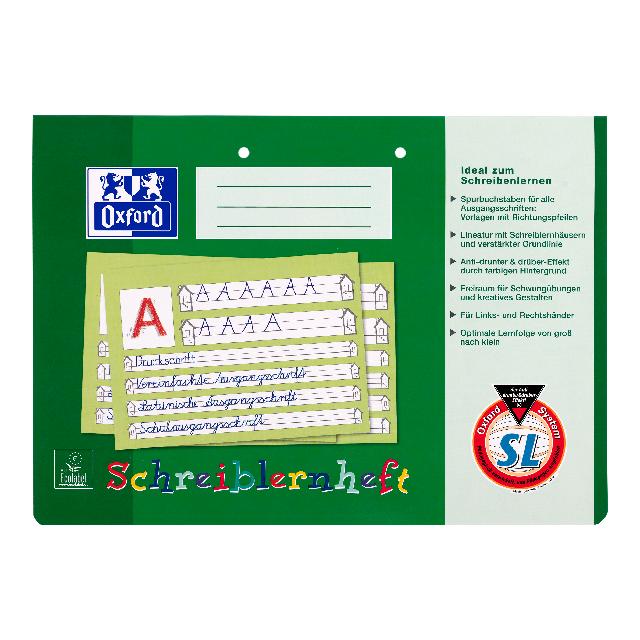 Oxford - Schreiblernheft DIN A4 - Lineatur SL - 16 Blatt