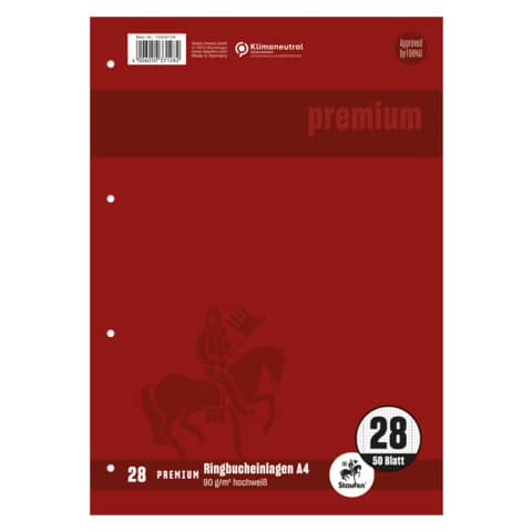 Staufen® - Ringbucheinlage PREMIUM LIN 28 - A4, 90 g/qm, 50 Blatt