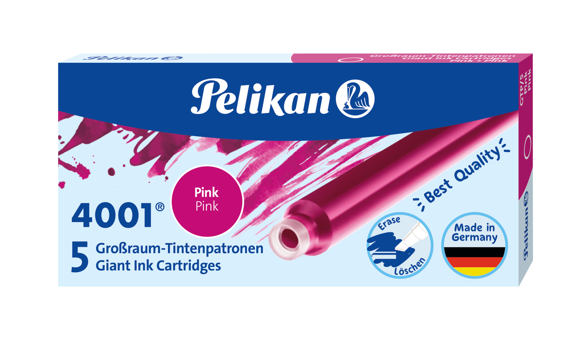 Pelikan - Großraum-Tintenpatrone 4001 GTP - 5 Stück